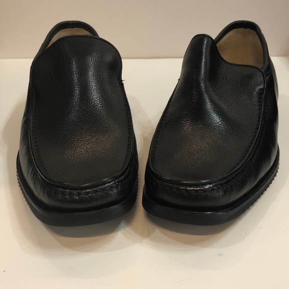 Brunate Mens Black Leather Loafer Made in Italy